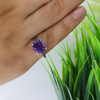 Amethyst Ring Silver
