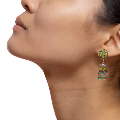 Enamel Earring