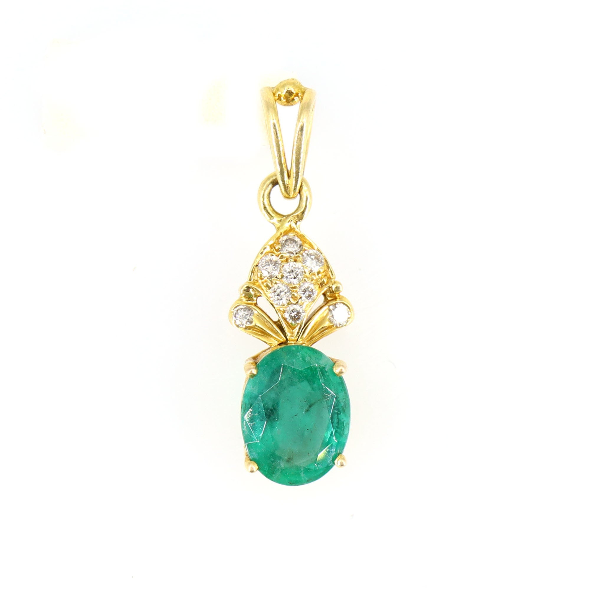 Emerald Pendant 18K Gold