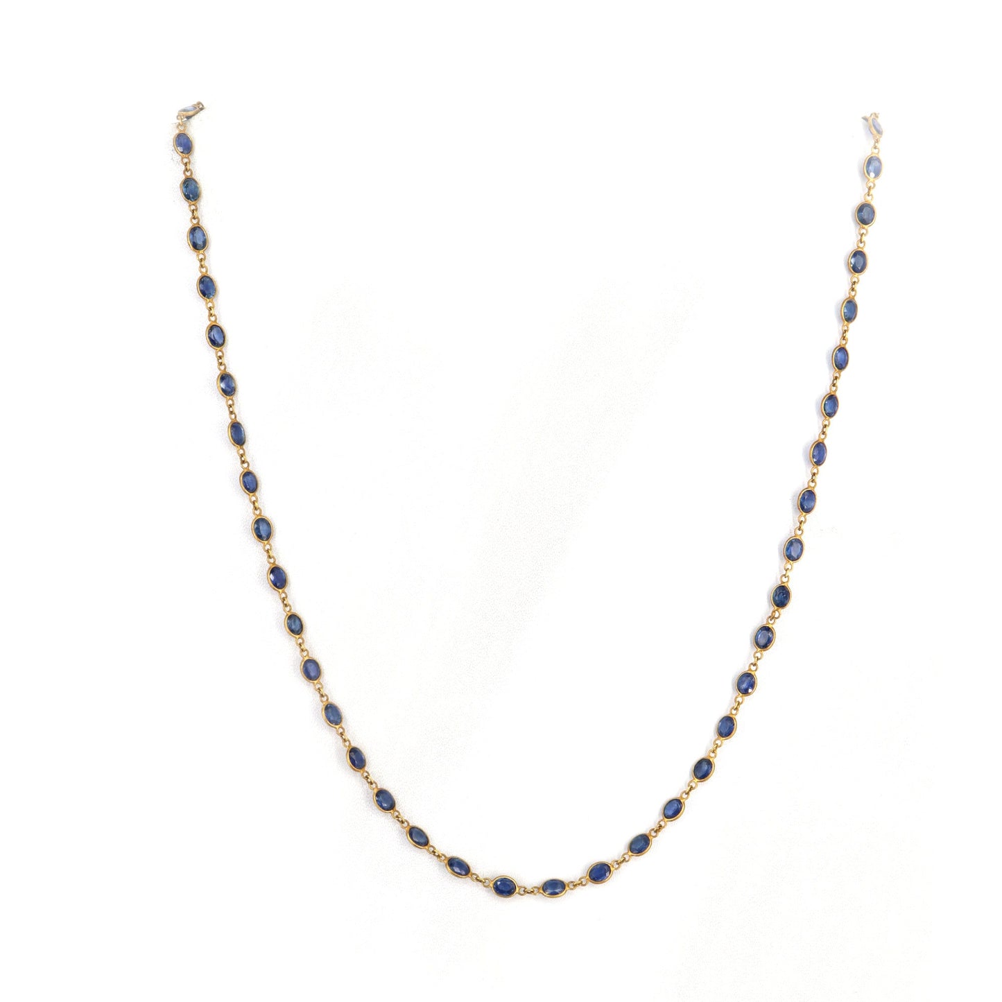 Yellow Gemstone Necklace 18K Gold