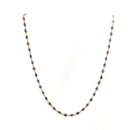 Yellow Gemstone Necklace 18K Gold