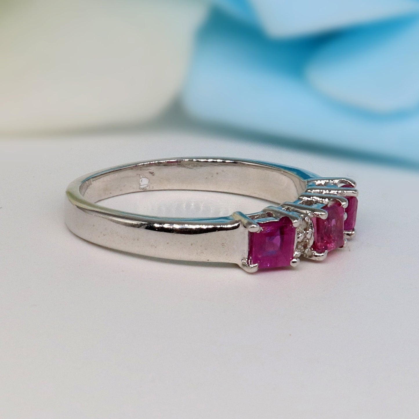 Ruby Ring Silver