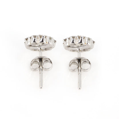 Solitaire Studs/ Pave Stud / Wedding Earring 18K Gold