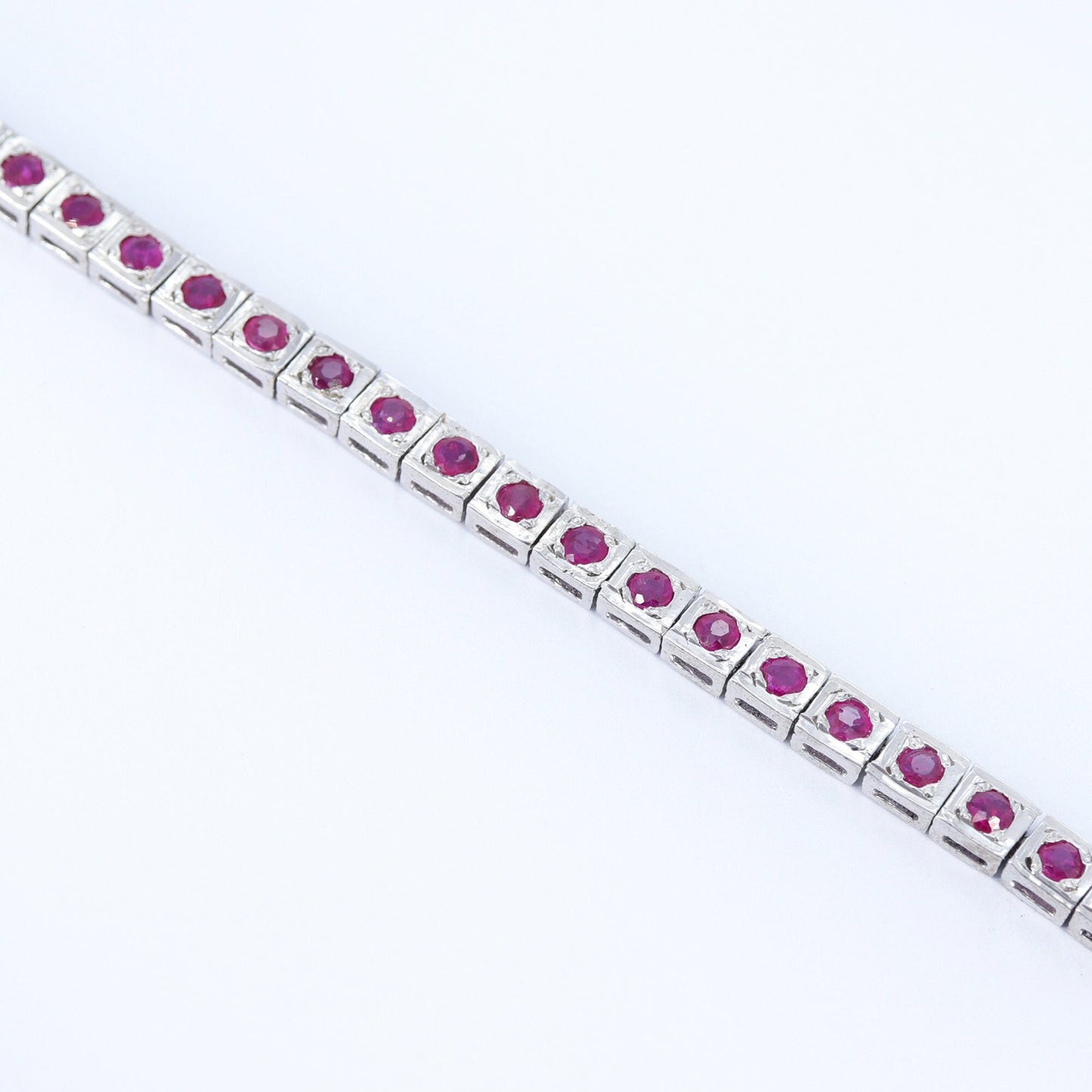 Ruby Bracelet Silver
