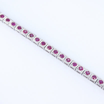 Ruby Bracelet Silver