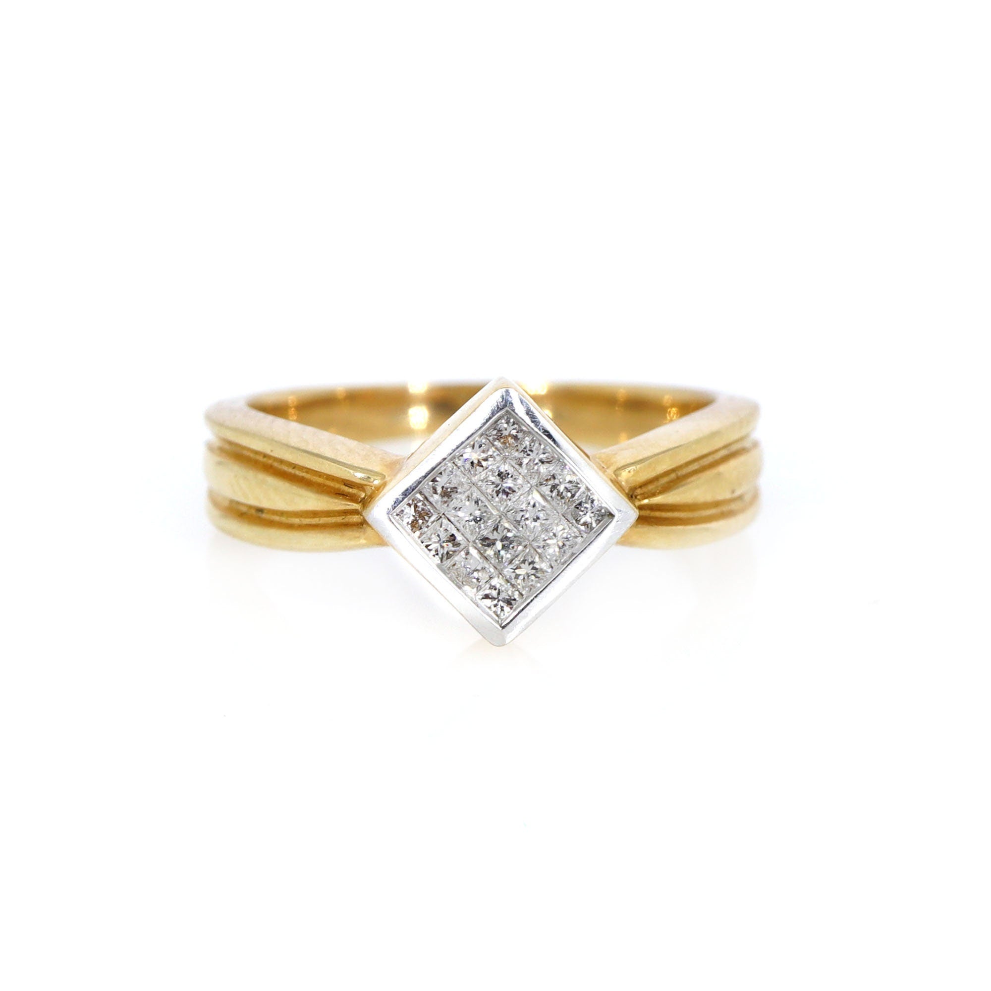 Princess Cut Ring 14K Gold