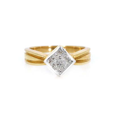 Princess Cut Ring 14K Gold