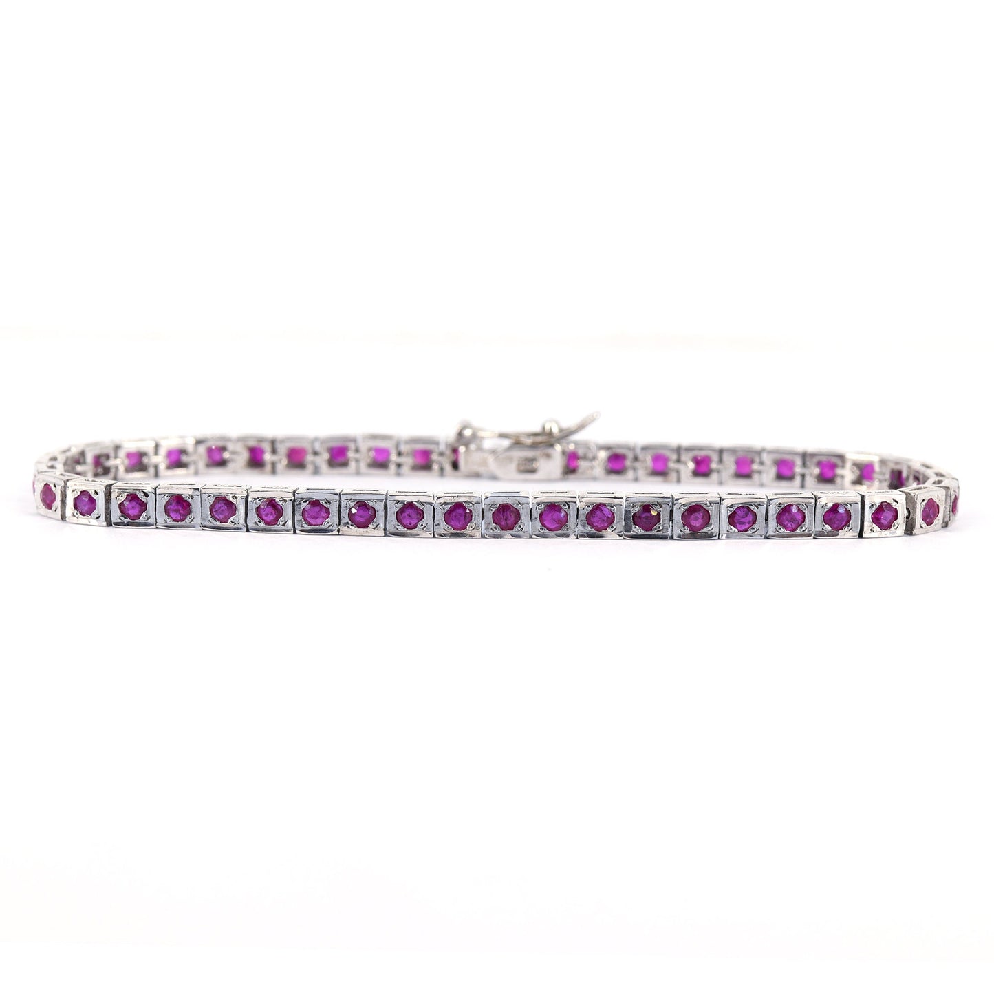 Ruby Bracelet Silver