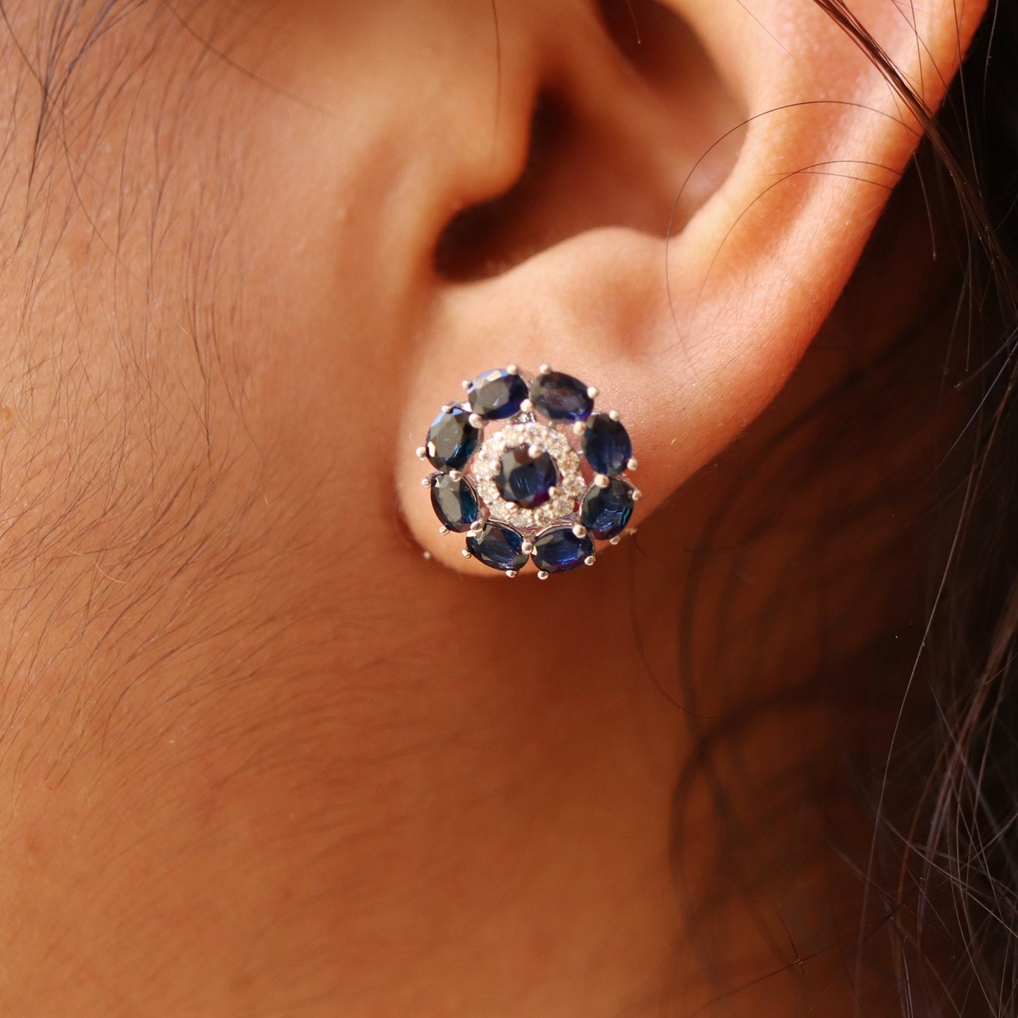 Sapphire Earring 14K Gold