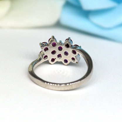 Ruby Ring Silver
