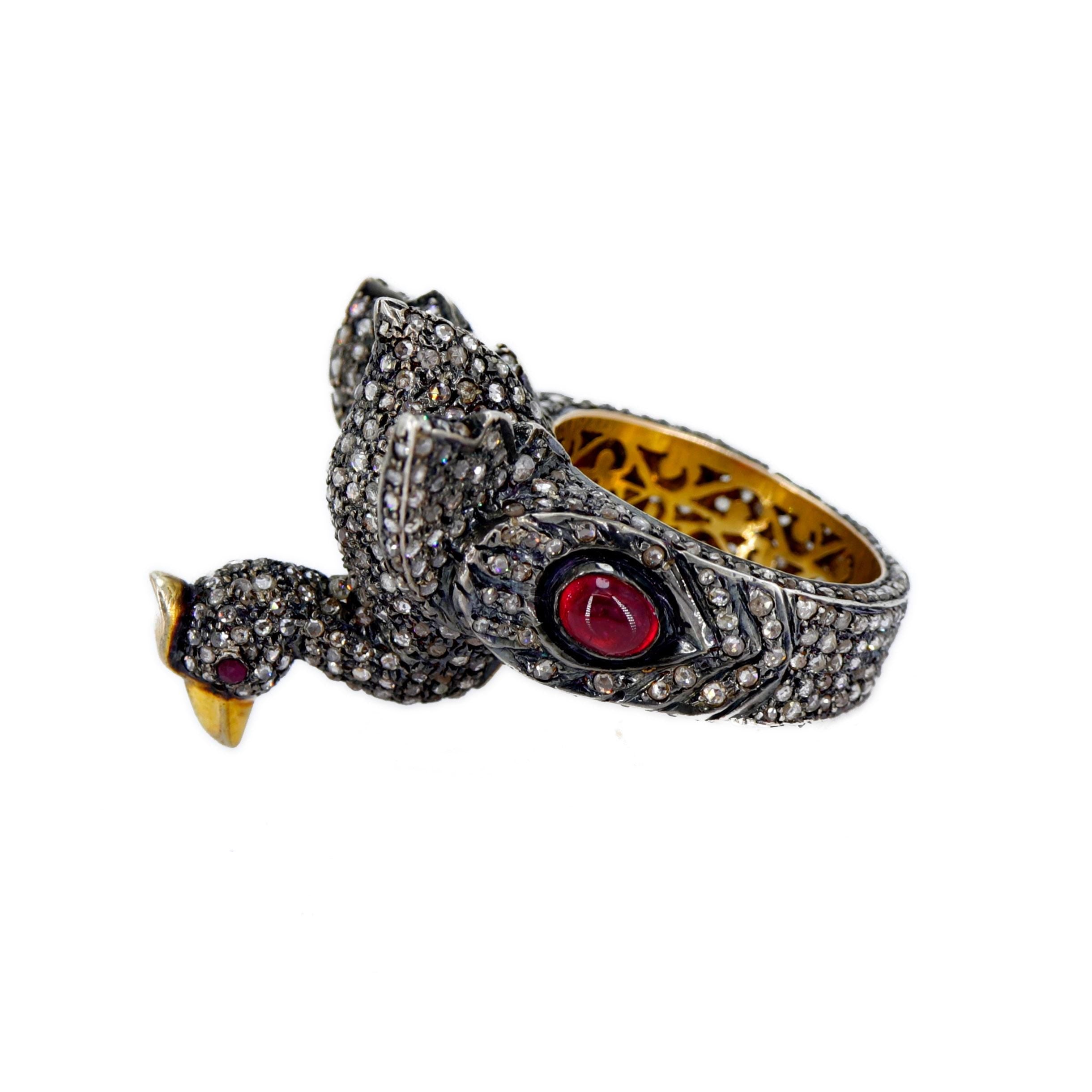 Birds Style Ring Gold