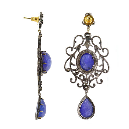 Tanzanite Gemstone Earring