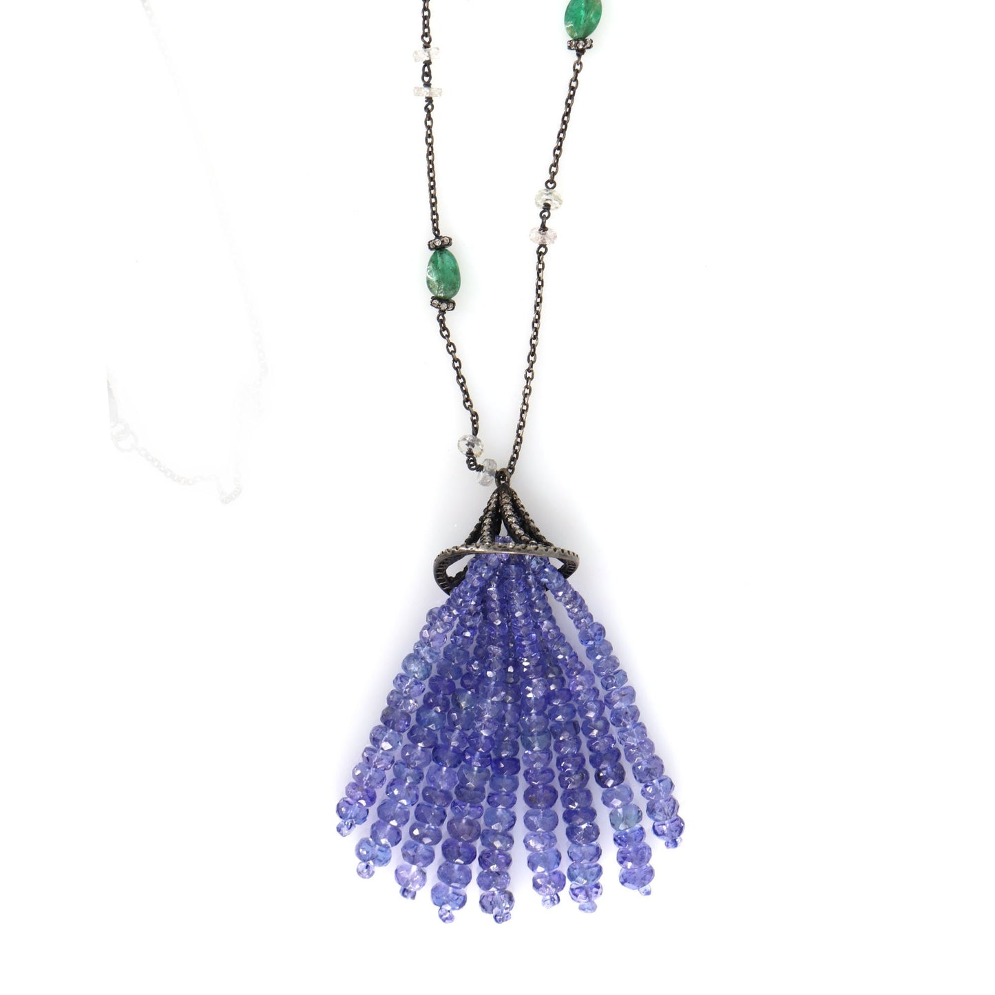Tanzanite Emerald Necklace