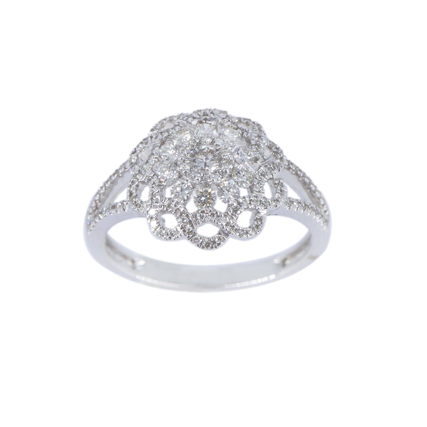 Round Cut Ring 18K Gold