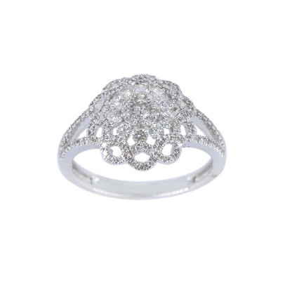 Round Cut Ring 18K Gold