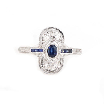 Classic Sapphire Ring 14K Gold