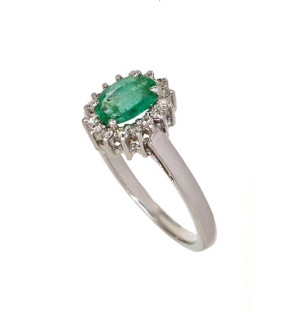 925 Sterling White Rhodium Beautiful Ring Gold