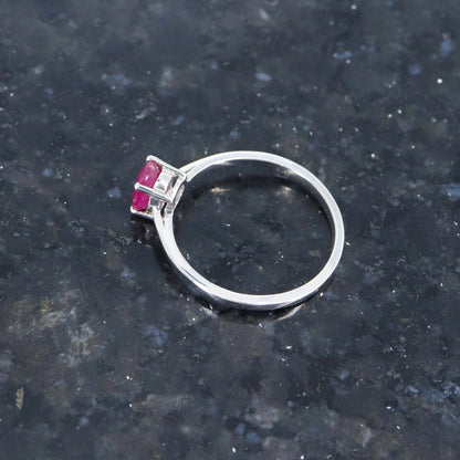Ruby Ring Silver