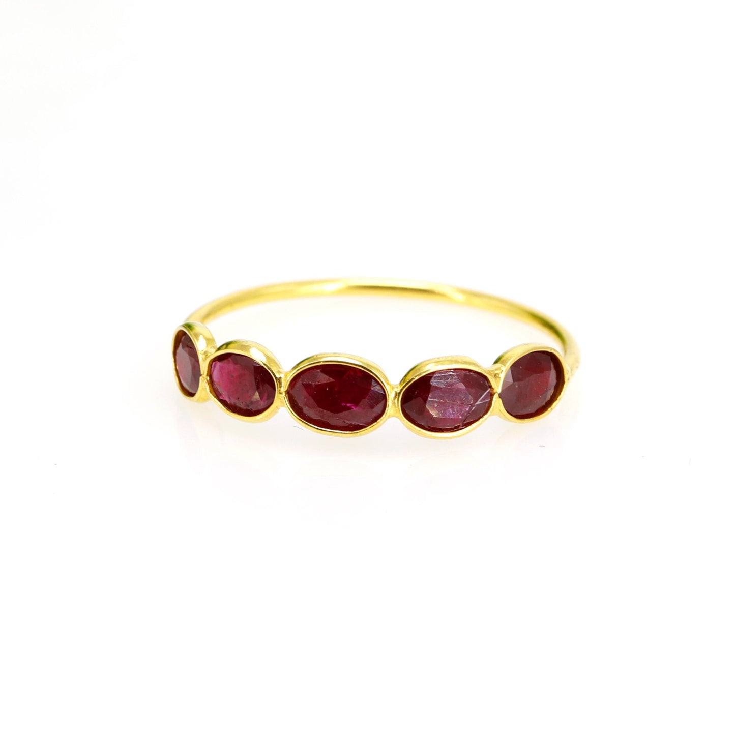 Ruby Emerald Ring 14K Gold