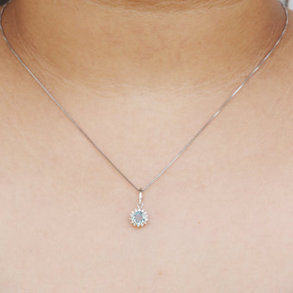 Halo Pendant 14K Gold