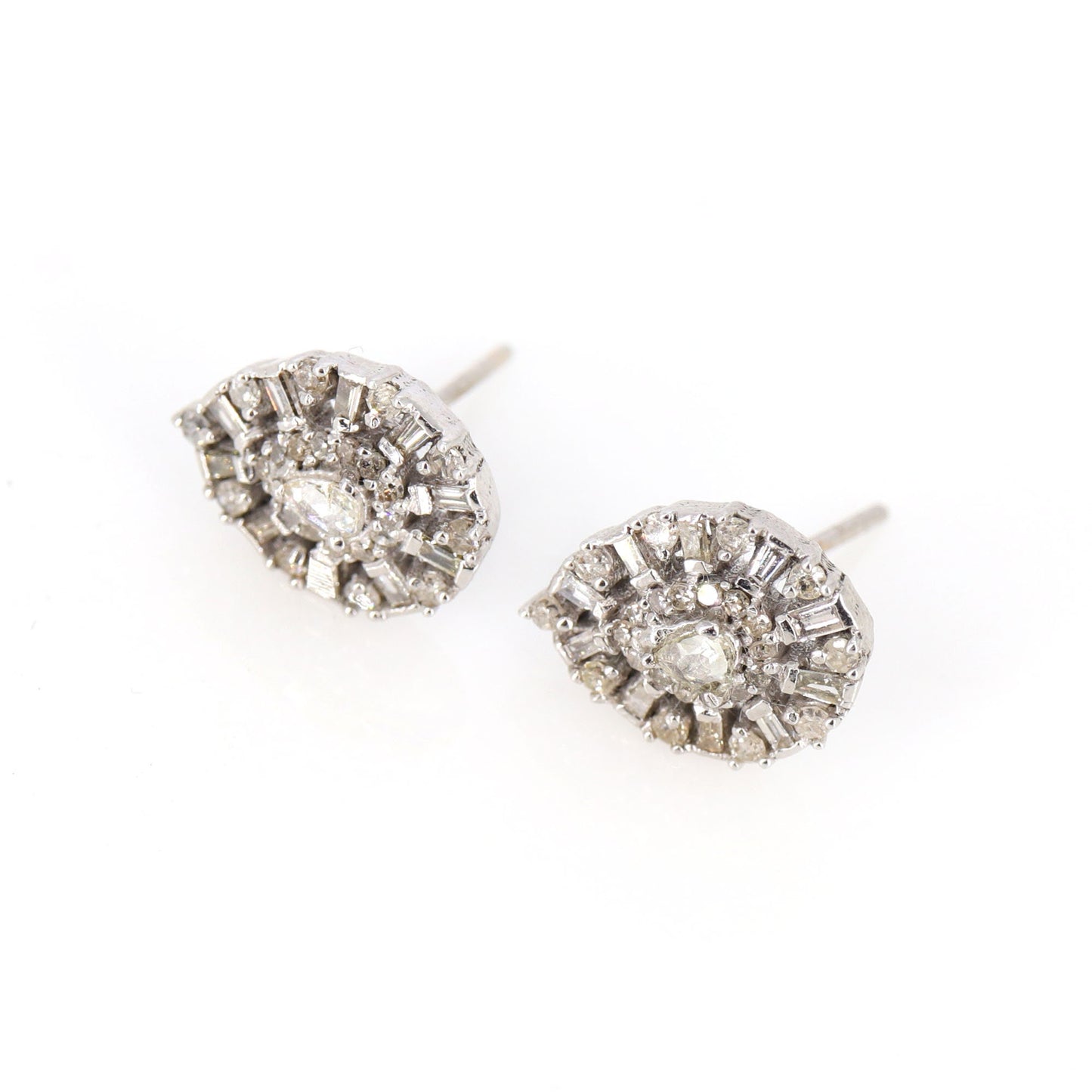 Real Tear Drop Stud Earring 14K Gold