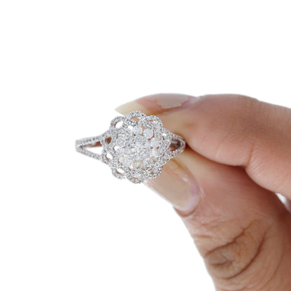 Round Cut Ring 18K Gold