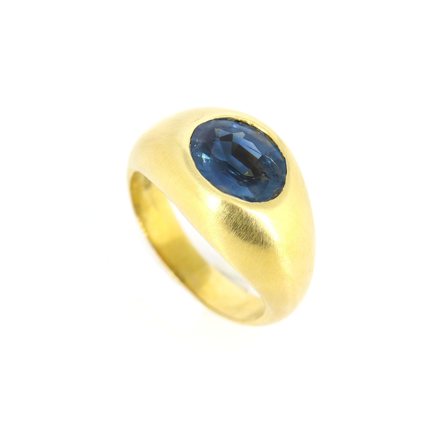 Yellow Sapphire Ring 18K Gold