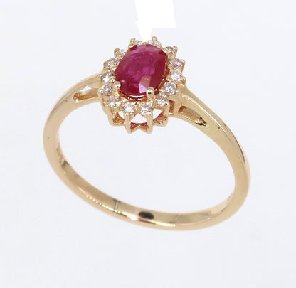 Ruby Ring 14K Gold