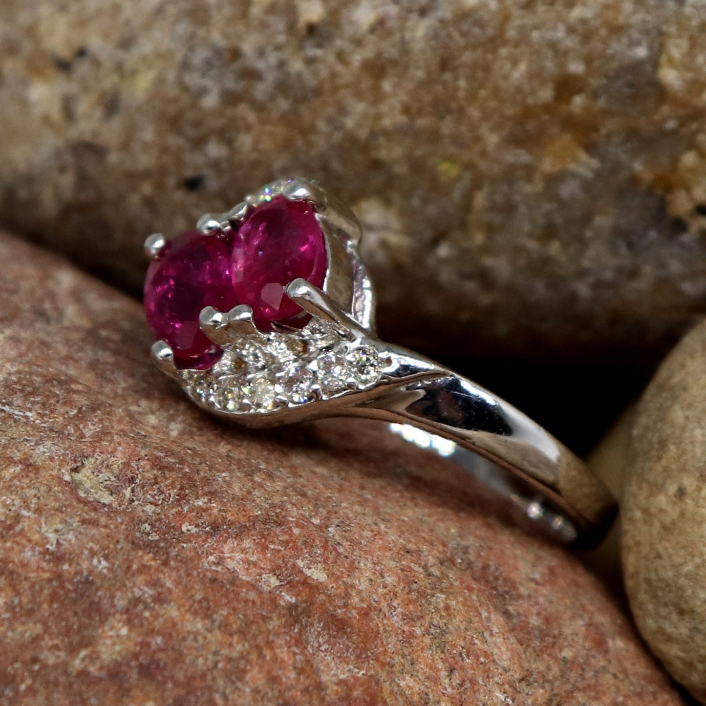 Handmade Ruby & Ring Silver