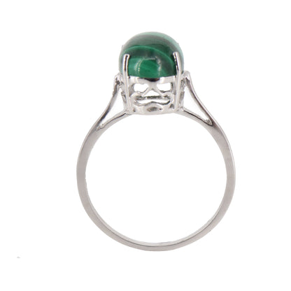 Malachite Studded Ring 14K Gold