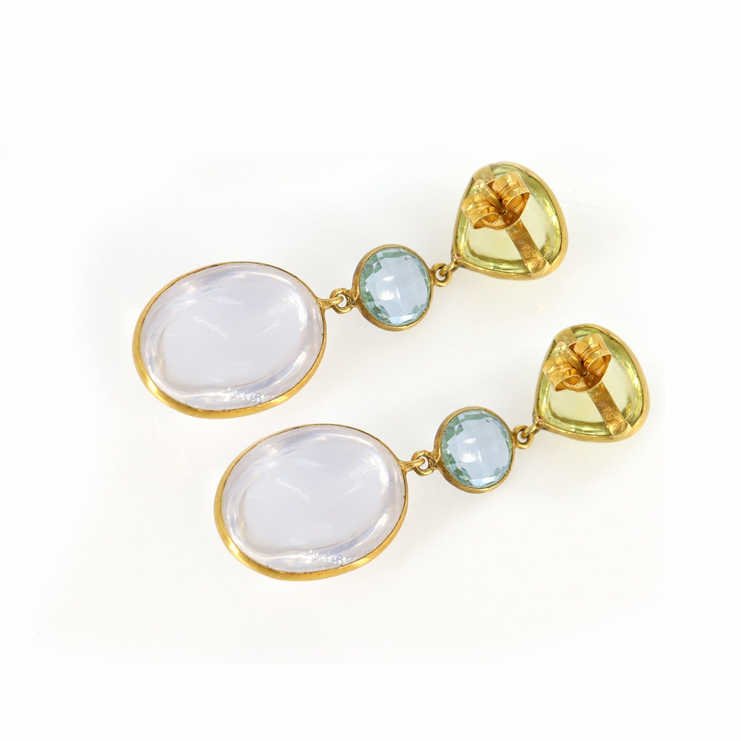 Multi Gemstone Earring 18K Gold