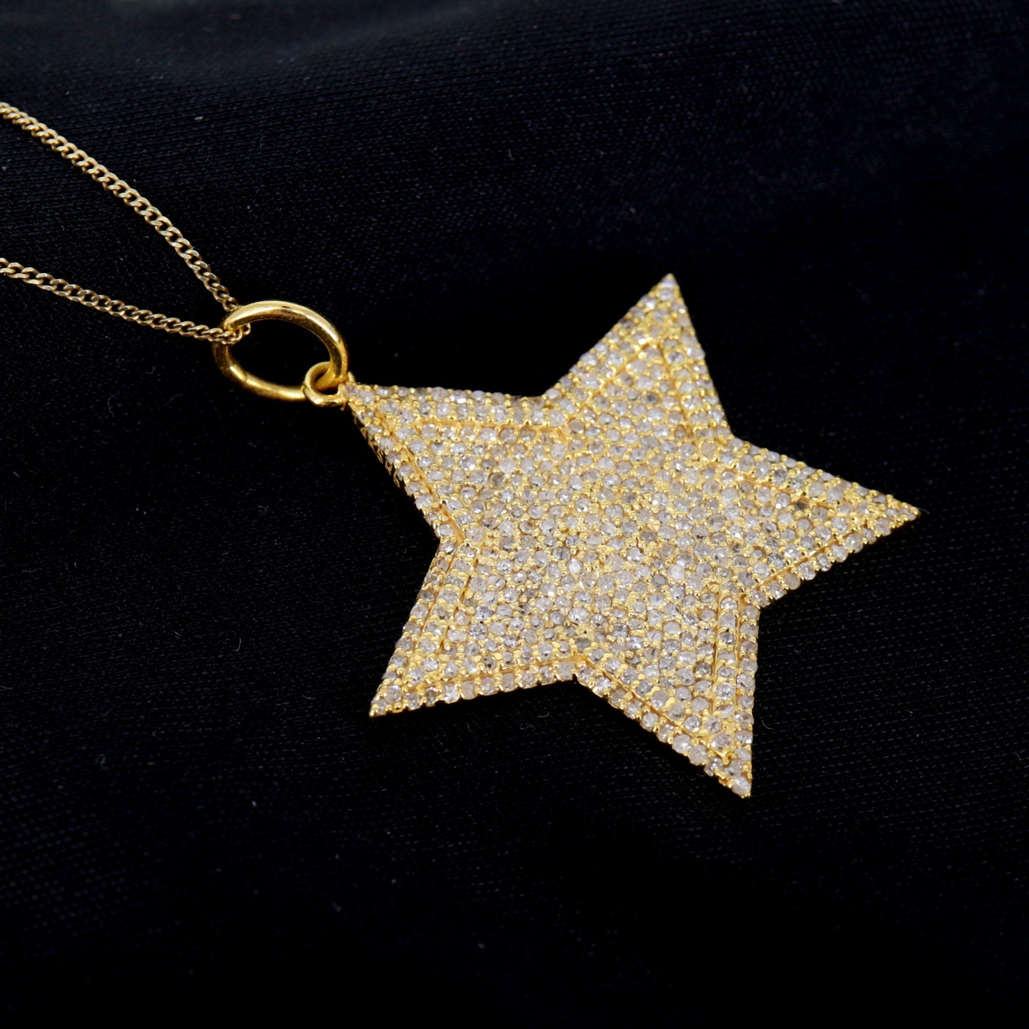 Star Shape Charm Pendant 14K Gold