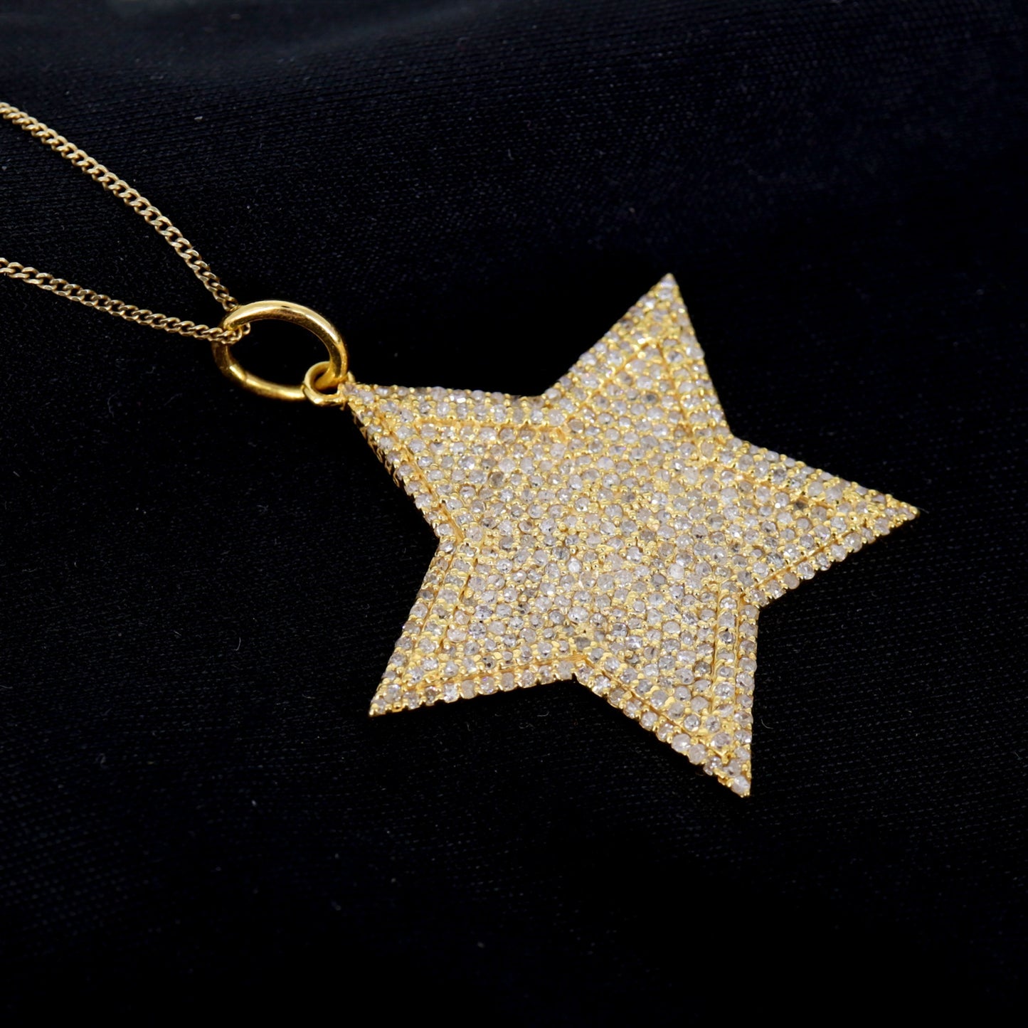 Star Shape Charm Pendant 14K Gold