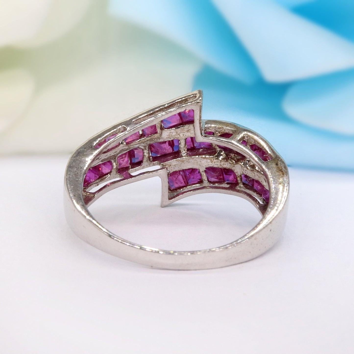 Ruby Ring Silver