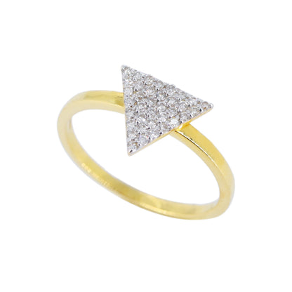 Triangle Shape Ring 18K Gold