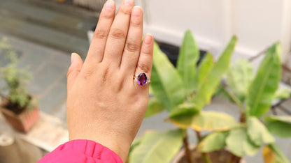 Extremely Rare Amethyst Ring 14K Gold