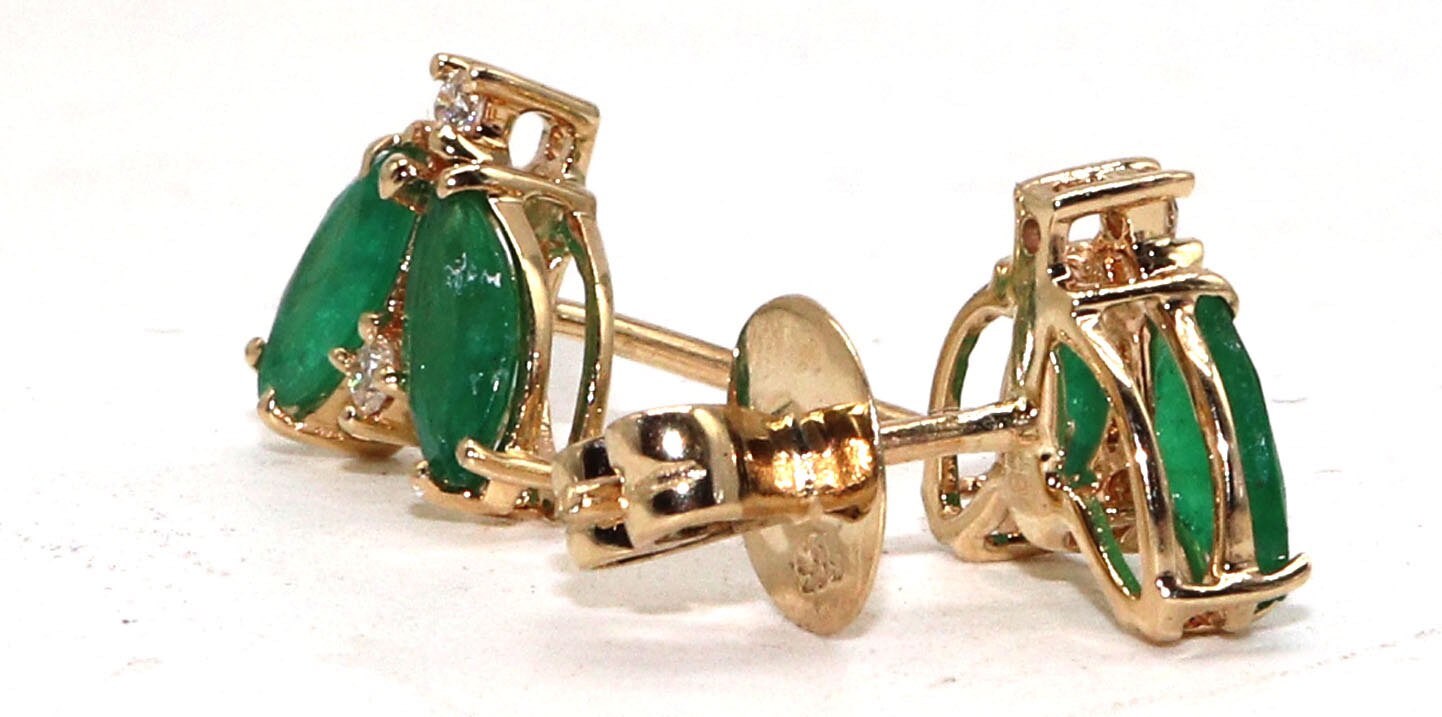 Emerald Earring 14K Gold