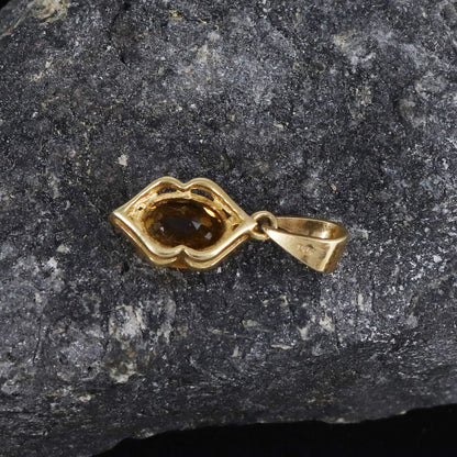 Citrine Necklace 14K Gold