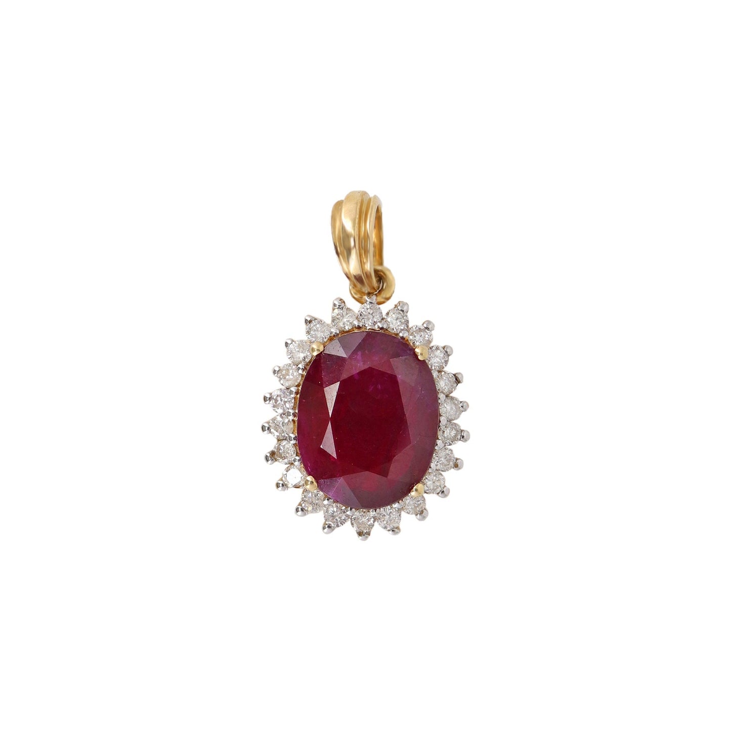 Ruby Pendant 14K Gold