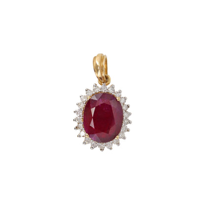 Ruby Pendant 14K Gold
