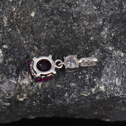 Rubellite Tourmaline Jewelry Pendant 18K Gold