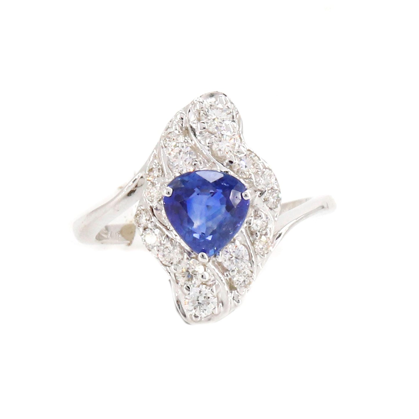 Pear Shape Sapphire & Ring 18K Gold