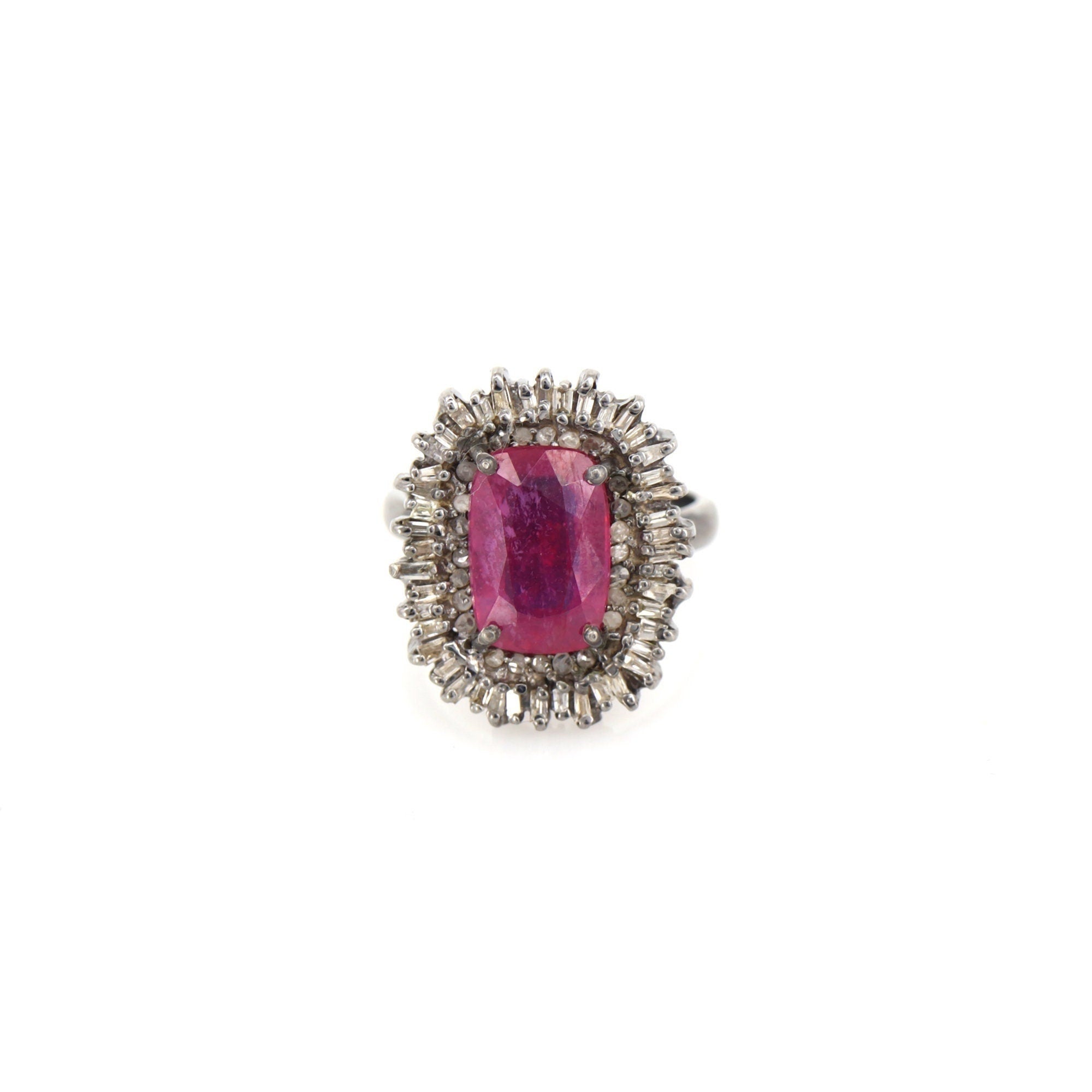 Ruby Ring Silver