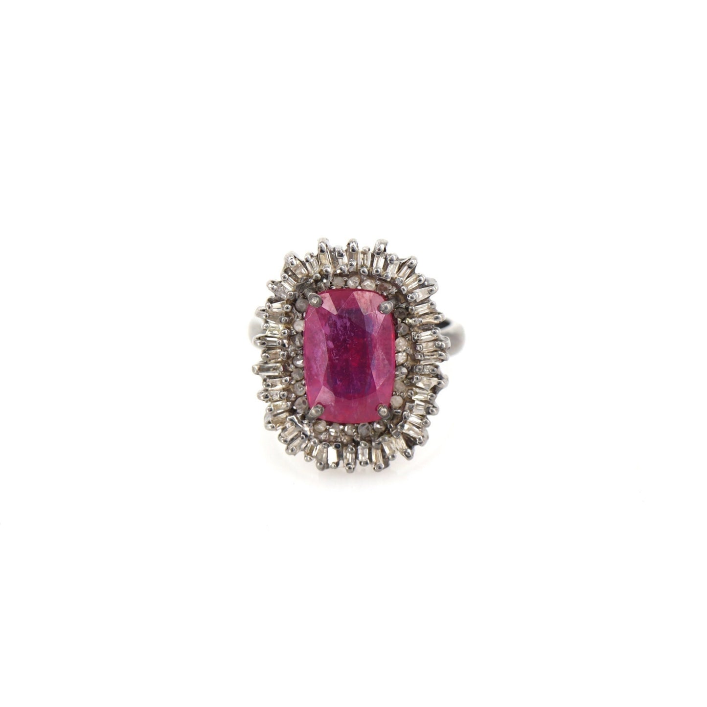 Ruby Ring Silver