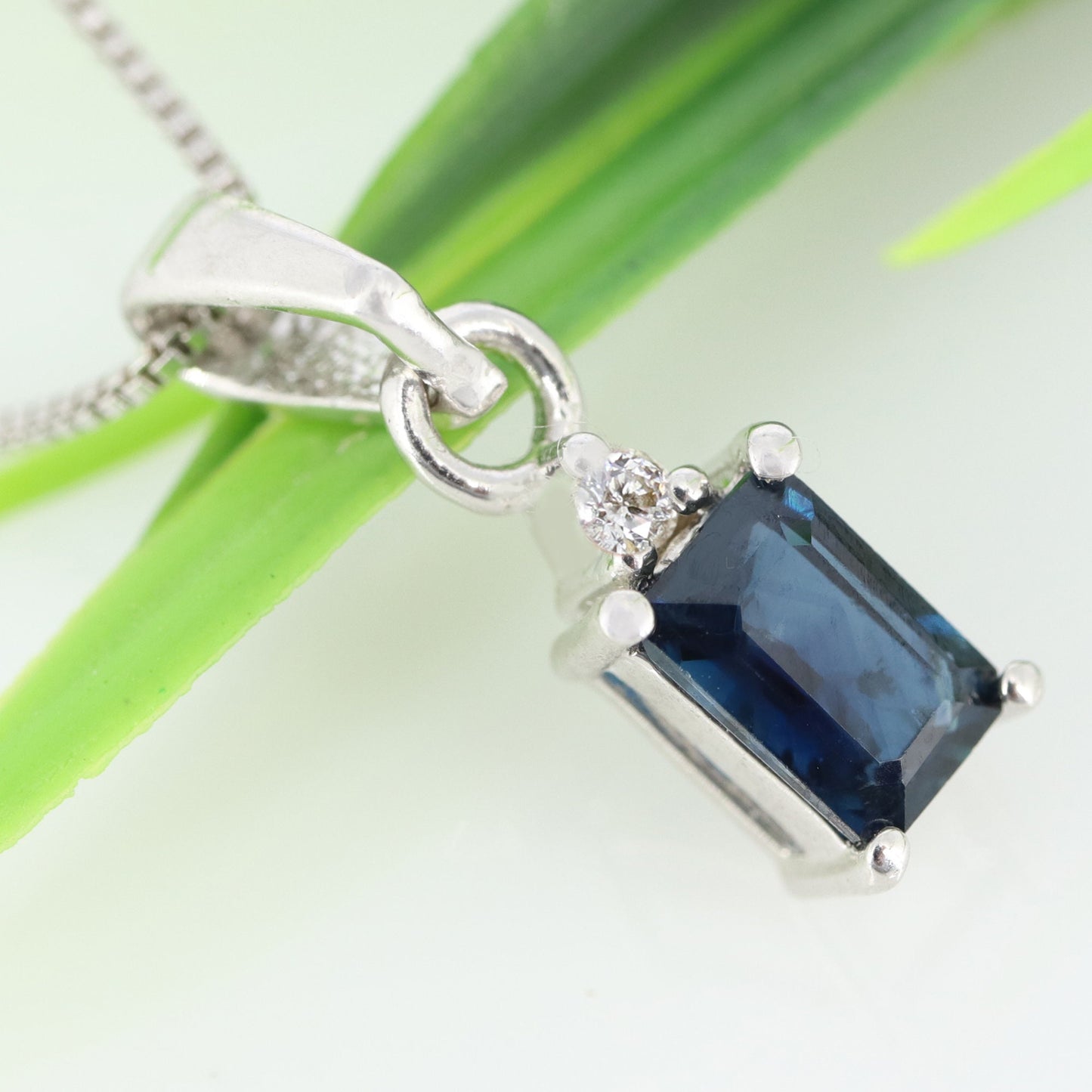 Ruby & Sapphire Necklace Silver