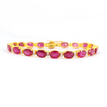 Ruby Bracelet 14K Gold
