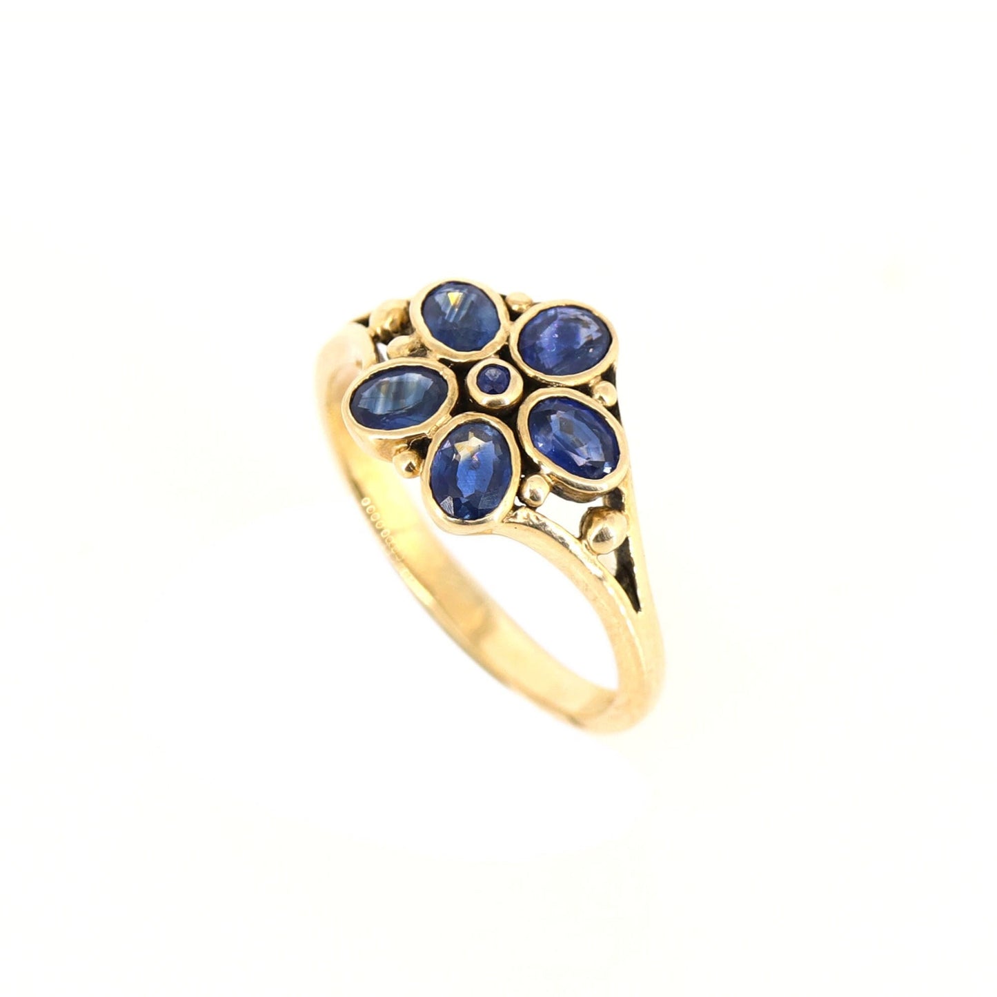 Vintage Sapphire Ring Gold