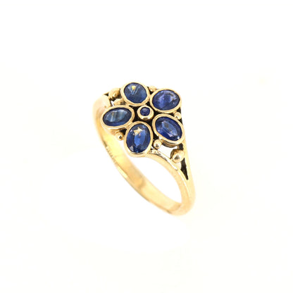 Vintage Sapphire Ring Gold