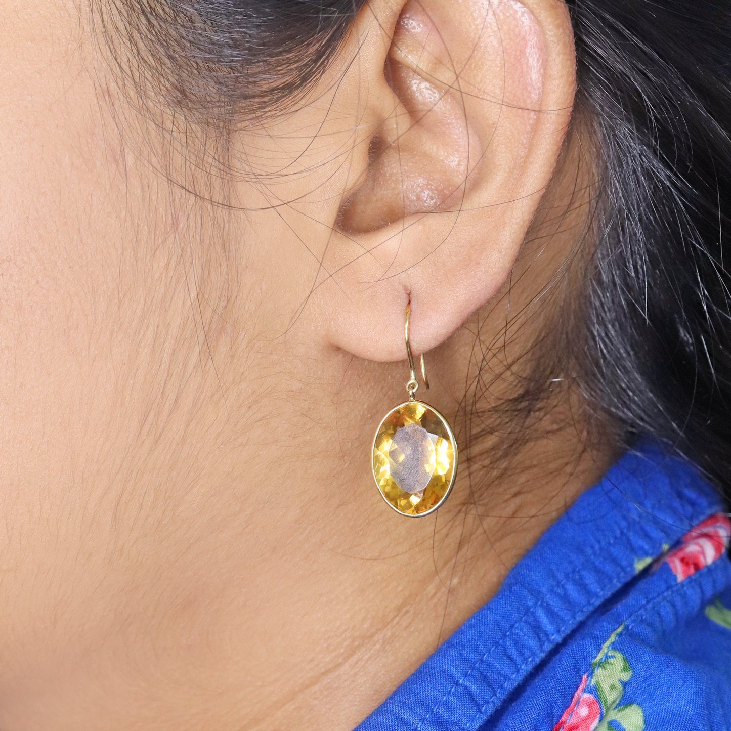 Citrine Earring 18K Gold