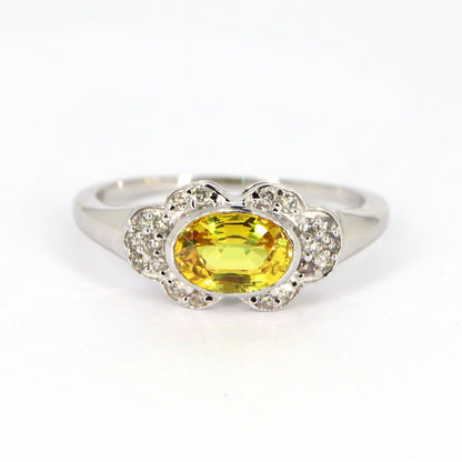 September White Ring 14K Gold